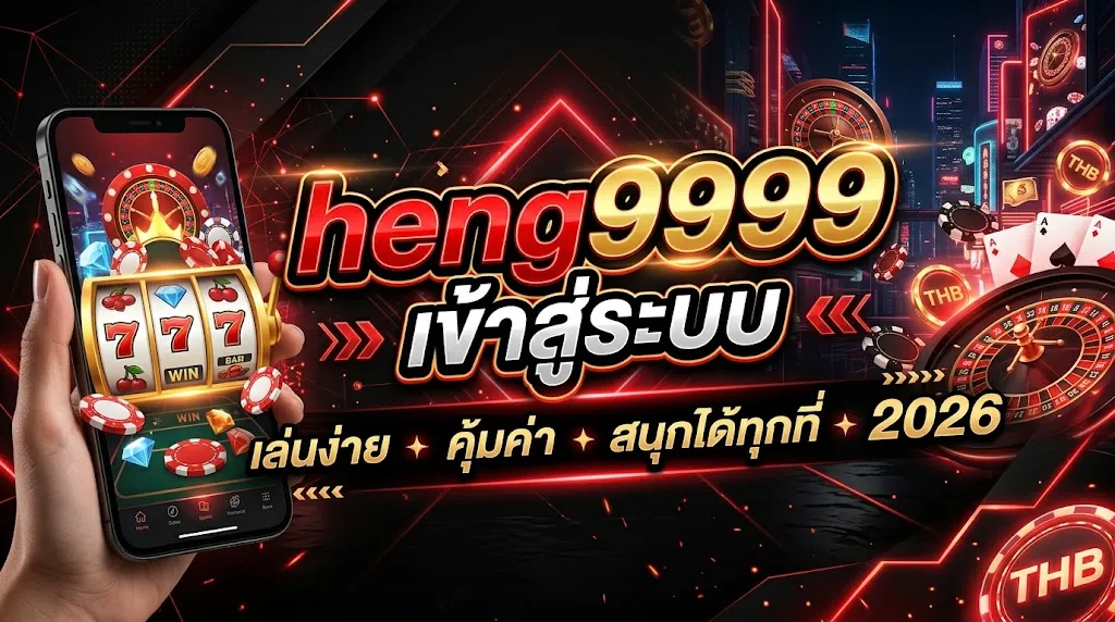 heng9999 เข้าสู่ระบบ เล่นง่าย คุ้มค่า สนุกได้ทุกที่ 2026